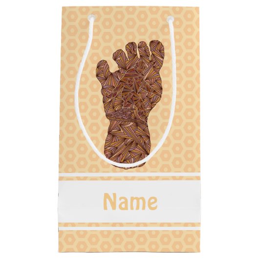 Sasquatch Track Bigfoot Fun Klein Cadeauzakje (Voorkant)