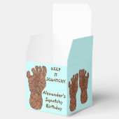 Sasquatch Track Bigfoot Plezier Bedankdoosjes (Geopend)