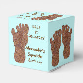 Sasquatch Track Bigfoot Plezier Bedankdoosjes (Achterkant)