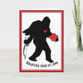 Sasquatch Valentijnsdag Feestdagen Kaart (Voorkant)