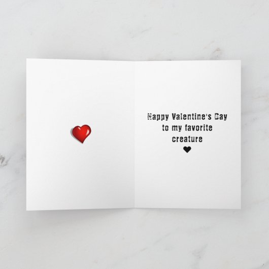 Sasquatch Valentijnsdag Feestdagen Kaart (Binnen)