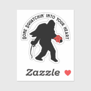 Sasquatch Valentijnsdag Sticker