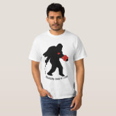 Sasquatch Valentijnsdag T-shirt (Voorkant volledig)