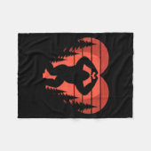 Sasquatch Valentine's Day - Bigfoot Heart Sungles  Fleece Deken (Voorkant (Horizontaal))