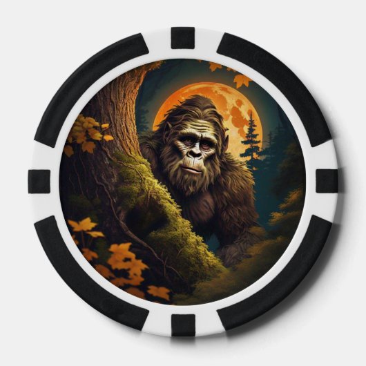 Sasquatch verbergt pokerchips (Voorkant)