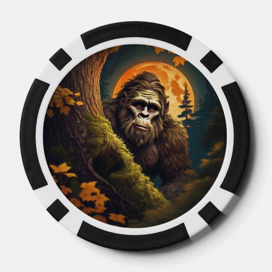 Sasquatch verbergt pokerchips (Achterkant)