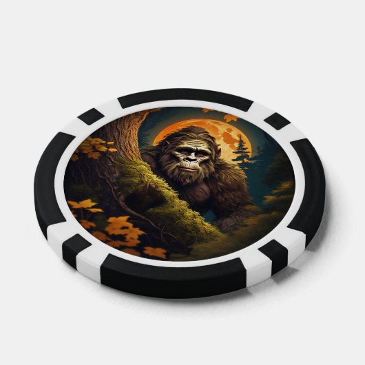 Sasquatch verbergt pokerchips (Enkel)