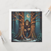 Sasquatch Verbergt Zich Kaart (Voorkant / Achterkant in situ)