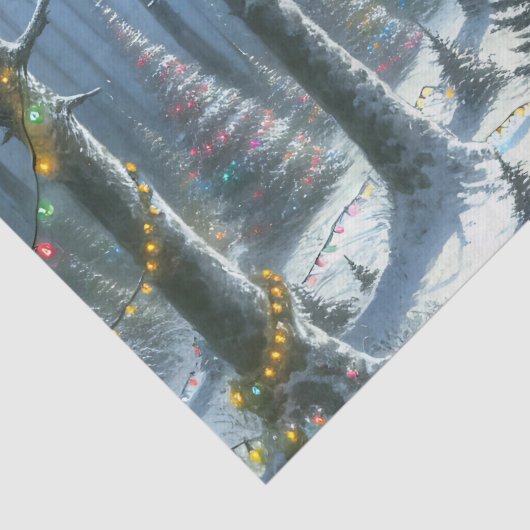 Sasquatch versiert kerstbomen grappig tissuepapier (Detail)