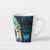 Sasquatch Volle Maan Latte Mok (Rechts)