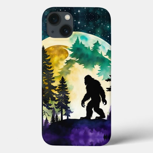 Sasquatch Volle maan op de Berg Case-Mate iPhone Case (Achterkant)