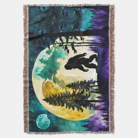 Sasquatch Volle maan op de Berg Deken (Voorkant Verticaal)