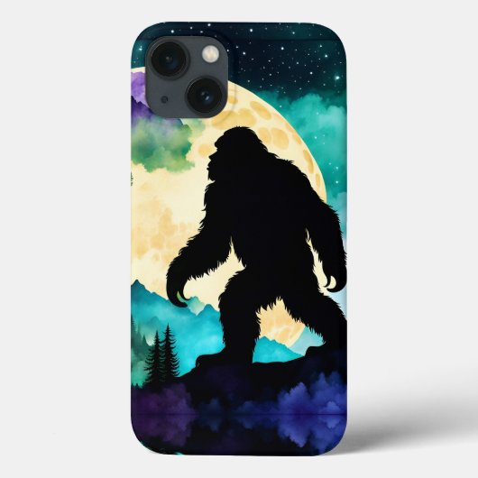 Sasquatch Volle maan op de Berg II Case-Mate iPhone Case (Achterkant)