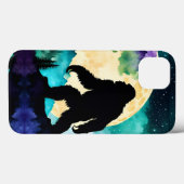 Sasquatch Volle maan op de Berg II Case-Mate iPhone Case (Achterkant (horizontaal))