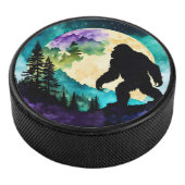 Sasquatch Volle maan op de Berg II Hockey Puck (3/4)