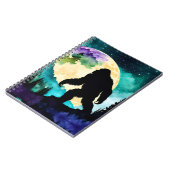 Sasquatch Volle maan op de Berg II Notitieboek (Linkerzijde)