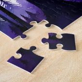 Sasquatch Volle maan op de Berg Legpuzzel (Zijkant)