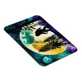 Sasquatch Volle maan op de Berg Magneet (Rechterzijde)