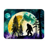 Sasquatch Volle maan op de Berg Magneet (Horizontaal)