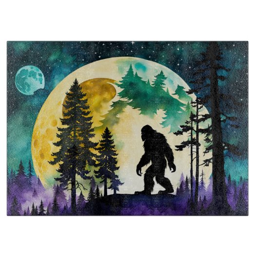 Sasquatch Volle maan op de Berg Snijplank (Voorkant)