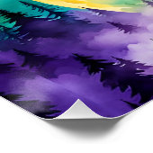 Sasquatch Volle Maan Perfect Poster (Hoek)