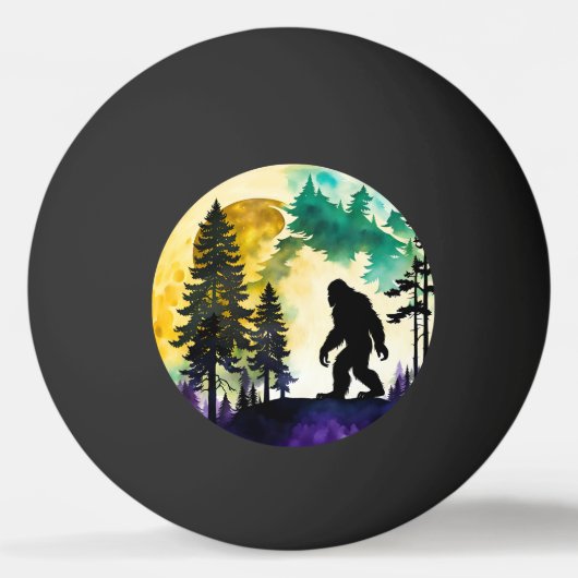 Sasquatch Volle Maan Pingpongbal (Voorkant)