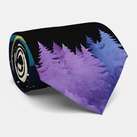 Sasquatch Volle Maan Stropdas (Opgerold)