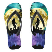 Sasquatch Volle Maan Teenslippers (Voetbed)
