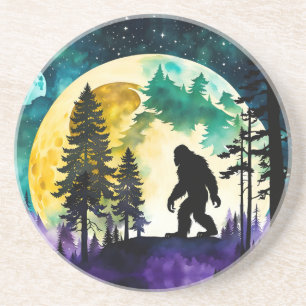 Sasquatch Volle Maan Zandsteen Onderzetter