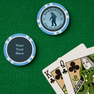 Sasquatch voor de Koelbox van Presidenten Poker Chips