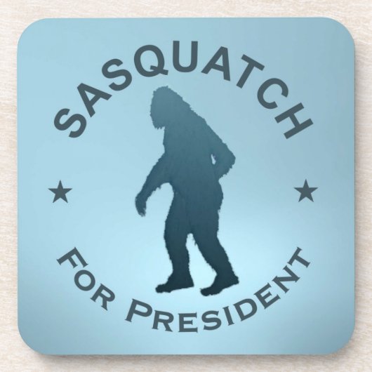 Sasquatch voor President Bier Onderzetter (Voorkant)