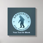 Sasquatch voor President Canvas Afdruk (Voorkant)