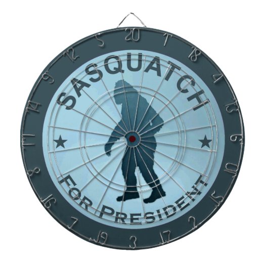 Sasquatch voor President Dartbord (Voorkant)