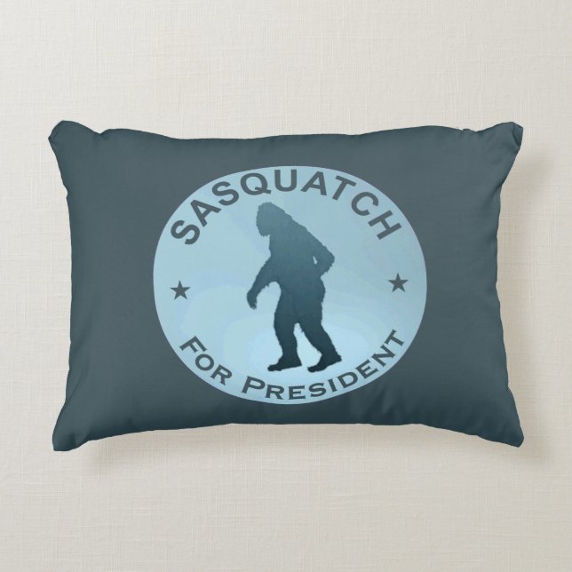 Sasquatch voor President Decoratief Kussen (Voorkant)