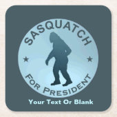 Sasquatch voor President Kartonnen Onderzetters (Voorkant)