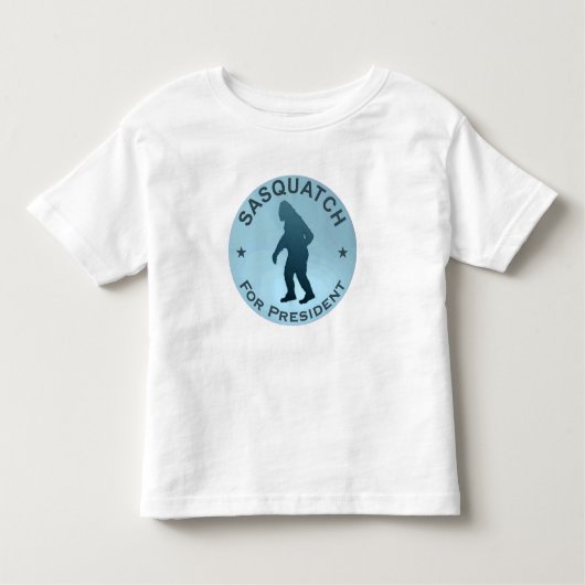 Sasquatch voor President Kinder Shirts (Voorkant)