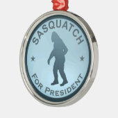 Sasquatch voor President Metalen Ornament (Links)
