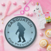 Sasquatch voor President Papieren Bordje (Feest)