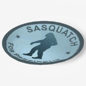 Sasquatch voor President Papieren Bordje (Gekanteld)
