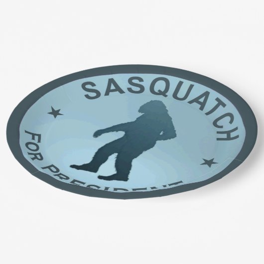 Sasquatch voor President Papieren Bordje (Gekanteld)