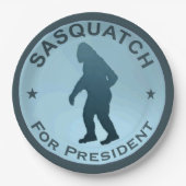 Sasquatch voor President Papieren Bordje (Voorkant)