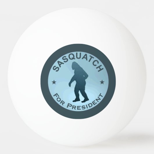 Sasquatch voor President Pingpongbal (Voorkant)
