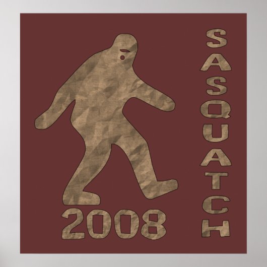 Sasquatch voor President Poster (Voorkant)