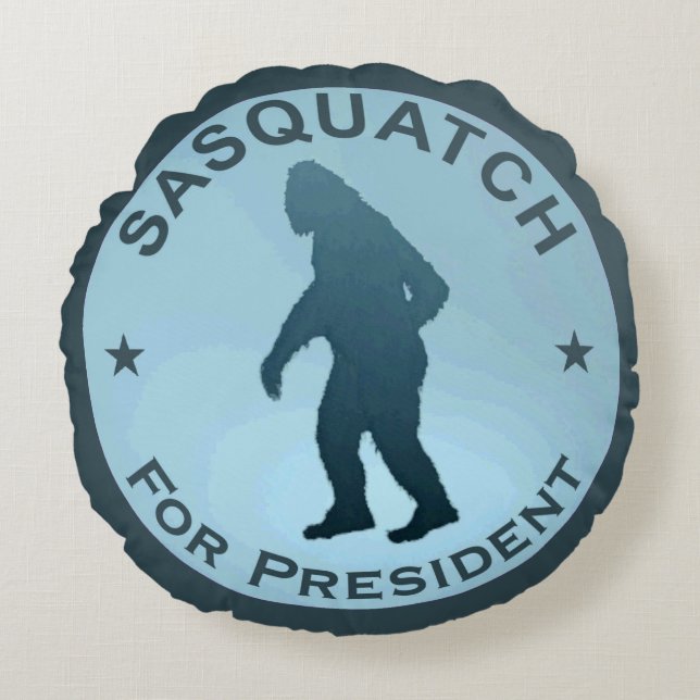 Sasquatch voor President Rond Kussen (Voorkant)