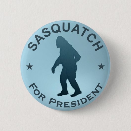 Sasquatch voor President Ronde Button 5,7 Cm (Voorkant)