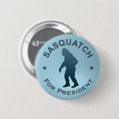 Sasquatch voor President Ronde Button 5,7 Cm (Voorkant /achterkant)