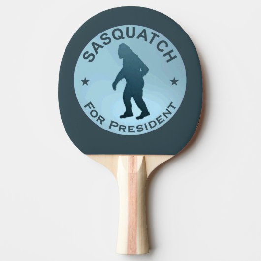 Sasquatch voor President Tafeltennisbatje (Voorkant)