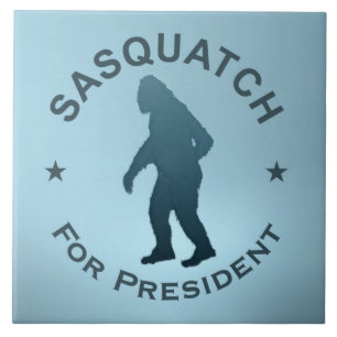 Sasquatch voor President Tegeltje
