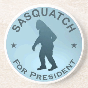 Sasquatch voor President Zandsteen Onderzetter