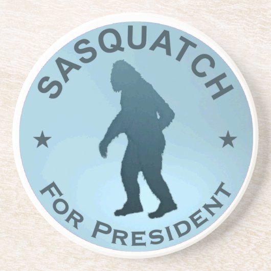 Sasquatch voor President Zandsteen Onderzetter (Voorkant)